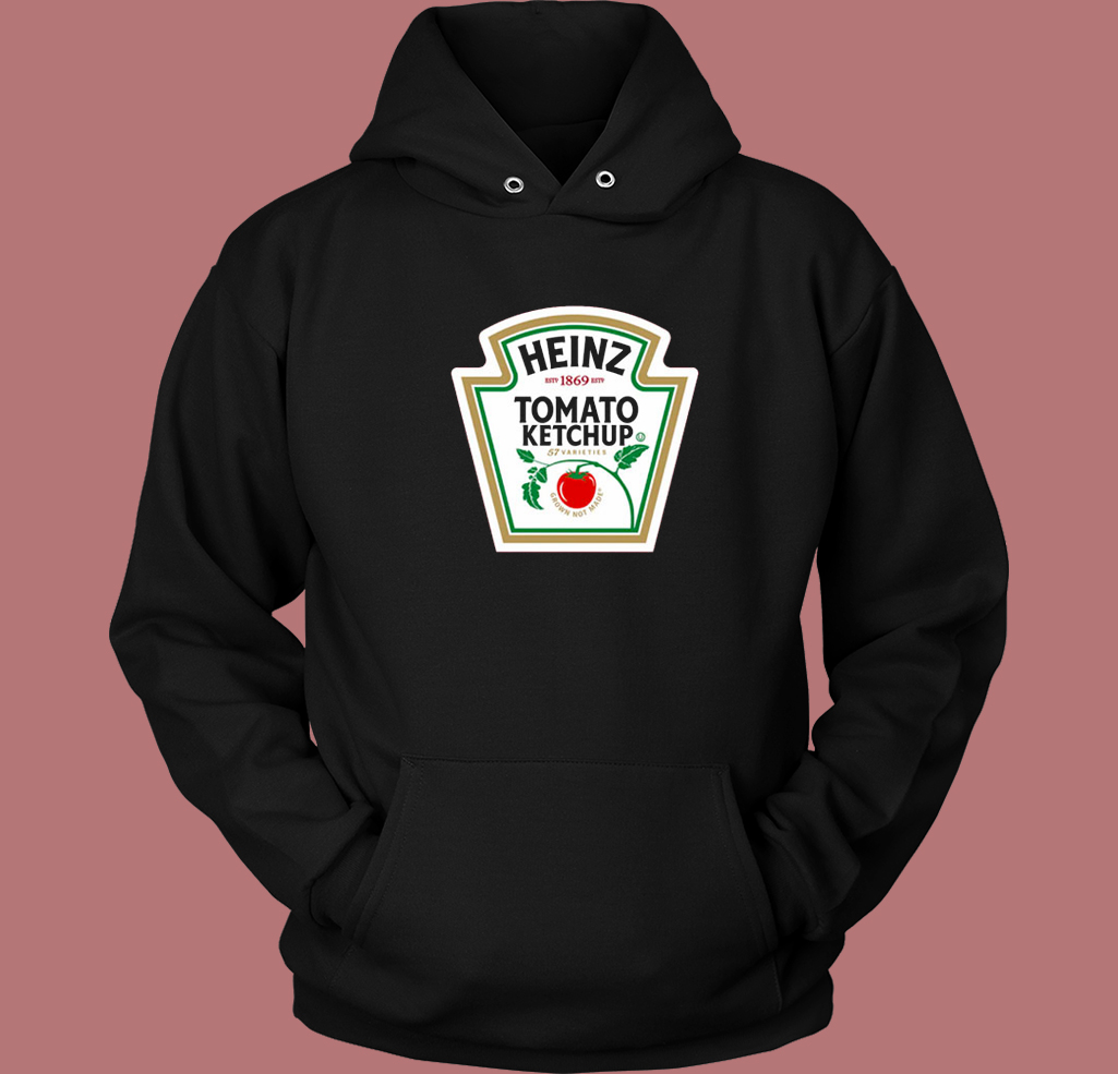 Heinz Tomato Ketchup Label Hoodie Style Heinz Tomato Ketchup Label Hoodie Style