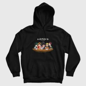 Heroes Izuku Luffy Goku Naruto Tanjiro Hoodie 3