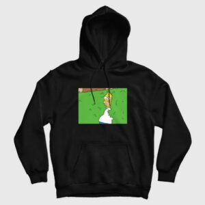Homer Simpson Backing into Bushes Hoodie 3