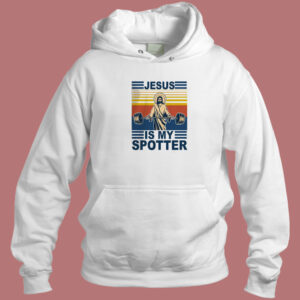 Jesus Is My Spotter Vintage Hoodie Style