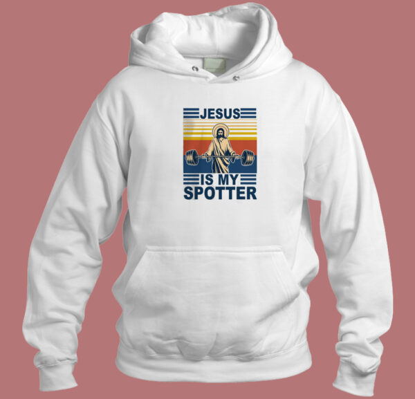 Jesus Is My Spotter Vintage Hoodie Style