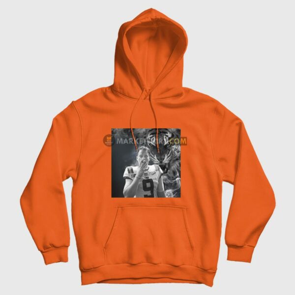 Joe Burrow Smoking Cigar Bengals Hoodie