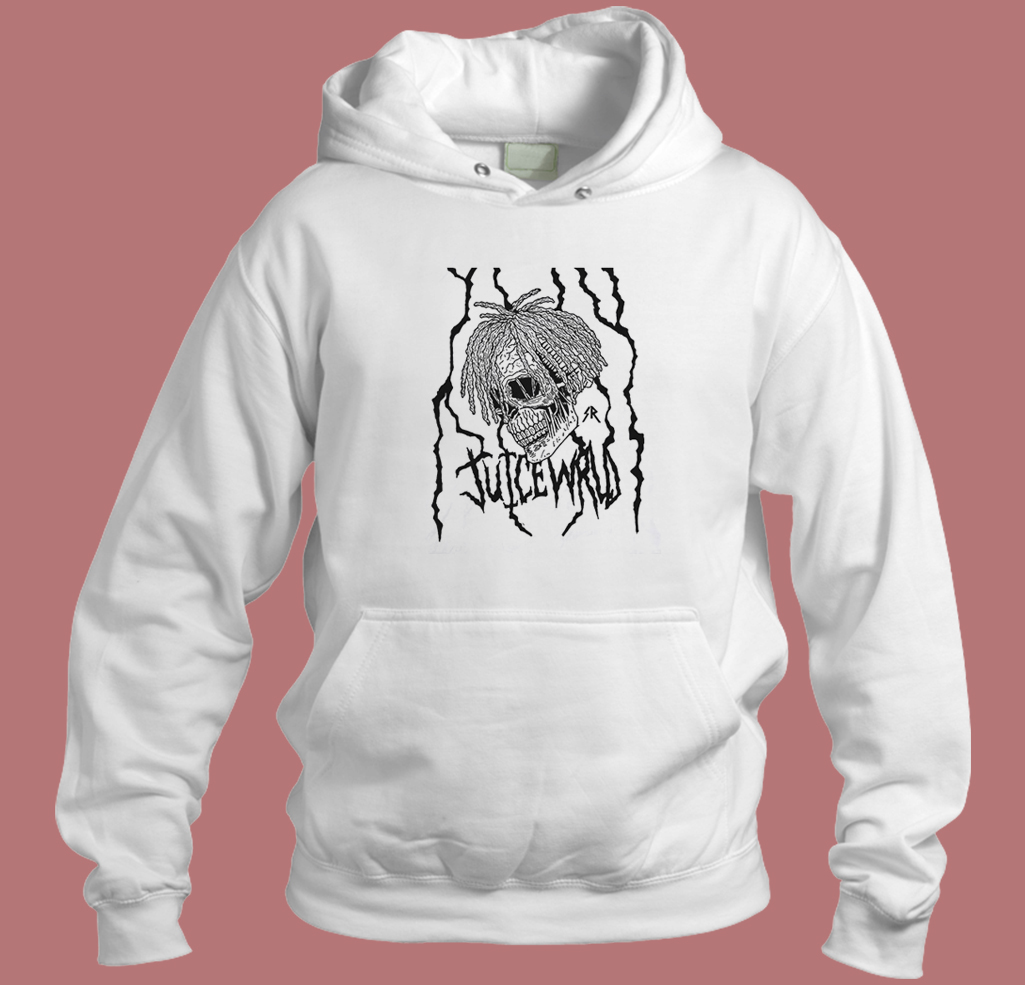 Juice Wrld Skull Metal Hoodie Style Juice Wrld Skull Metal Hoodie Style