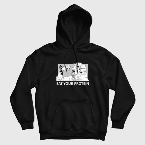 Jujutsu Kaisen Eat Your Protein Hoodie Jujutsu Kaisen Eat Your Protein Hoodie