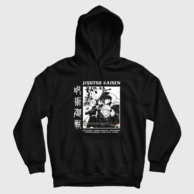 Jujutsu Kaisen Hoodie Yuji Nobara Toge Megumi Maki Panda Jujutsu Kaisen Hoodie Yuji Nobara Toge Megumi Maki Panda