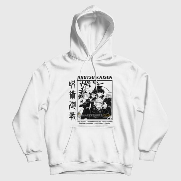 Jujutsu Kaisen Hoodie Yuji Nobara Toge Megumi Maki Panda