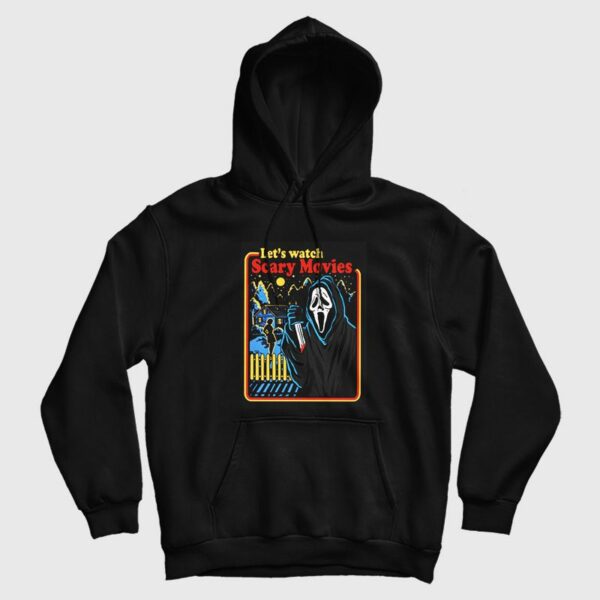 Let’s Watch Scary Movie Scream Ghostface Scary Movie Hoodie