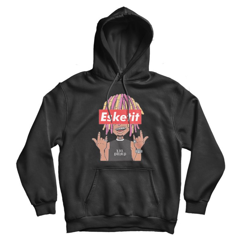 Lil Pump Cartoon Sticker Hoodie Lil Pump Cartoon Sticker Hoodie