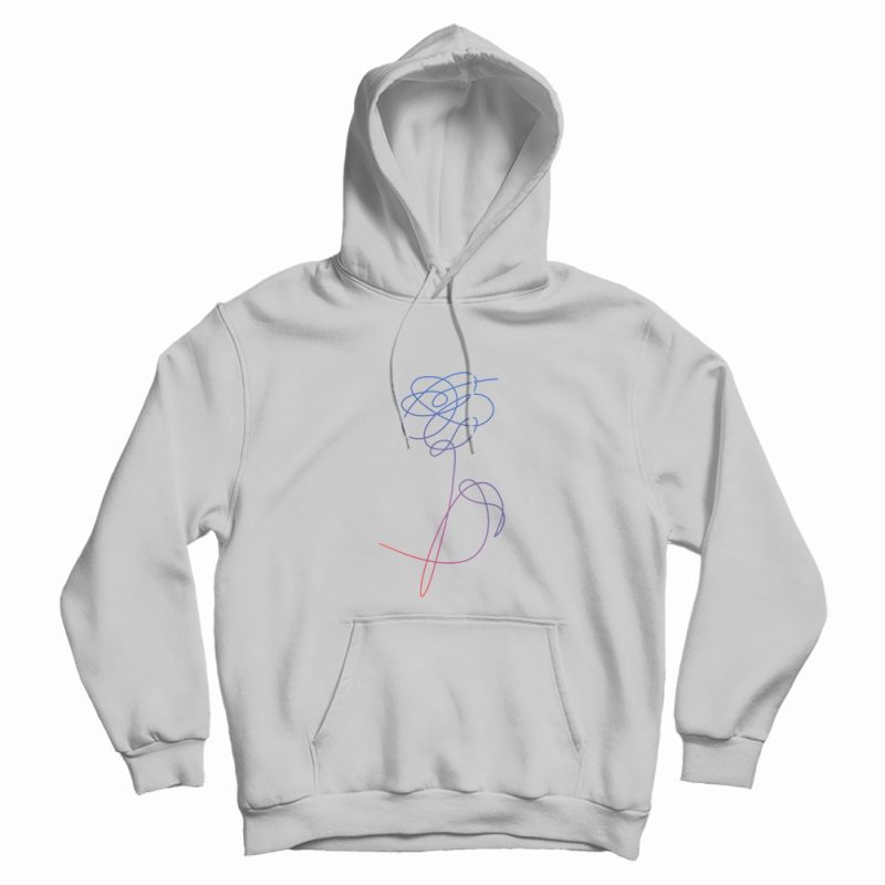 Love Yourself BTS Abstract Flower Hoodie Love Yourself BTS Abstract Flower Hoodie