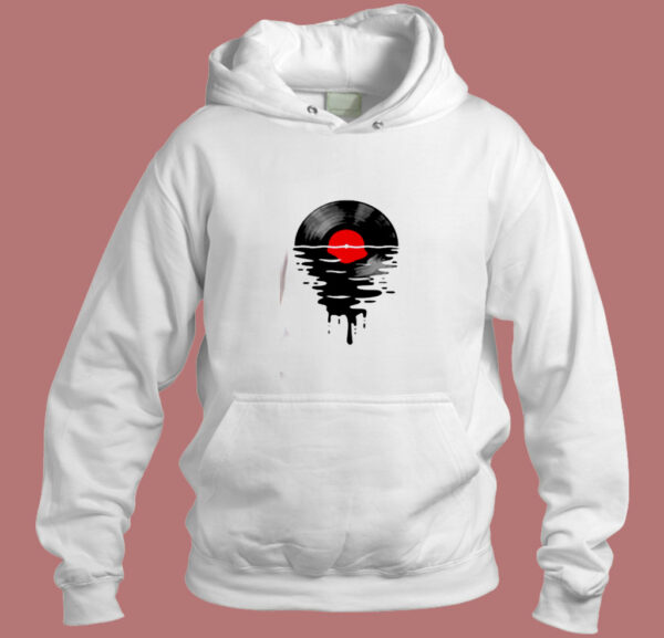 Melting Vinly Graphic Aesthetic Hoodie Style