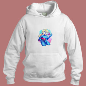 Metroid Samus Aran Cute Hot Sexy Girl Female Arcade Retro Aesthetic Hoodie Style