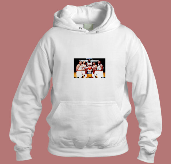 Michigan Wolverines Fab 5 Chris Webber Jalen Rose Juwan Howard Aesthetic Hoodie Style