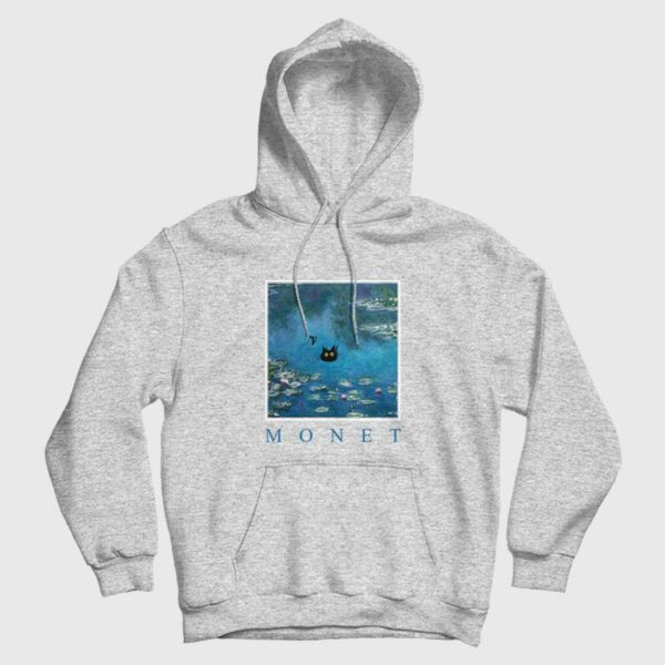 Monet Waterlily Cat Hoodie