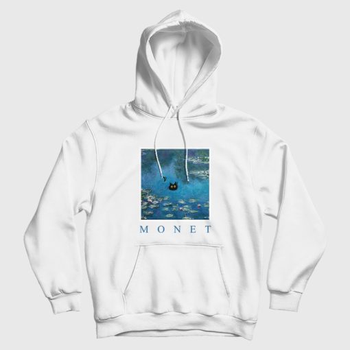 Monet Waterlily Cat Hoodie Monet Waterlily Cat Hoodie
