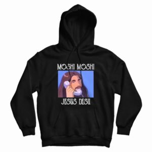 Moshi Moshi Jesus Desu Hoodie 3