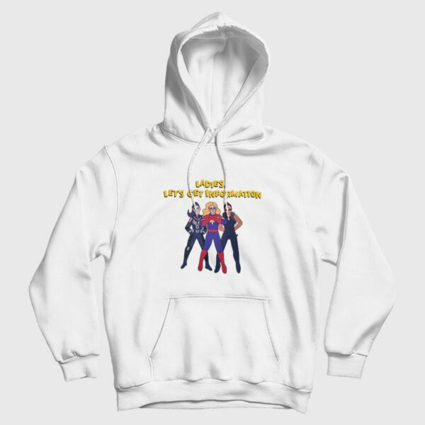 Ms Marvel Ladies Lets Get Information Hoodie