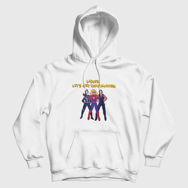 Ms Marvel Ladies Lets Get Information Hoodie Ms Marvel Ladies Lets Get Information Hoodie