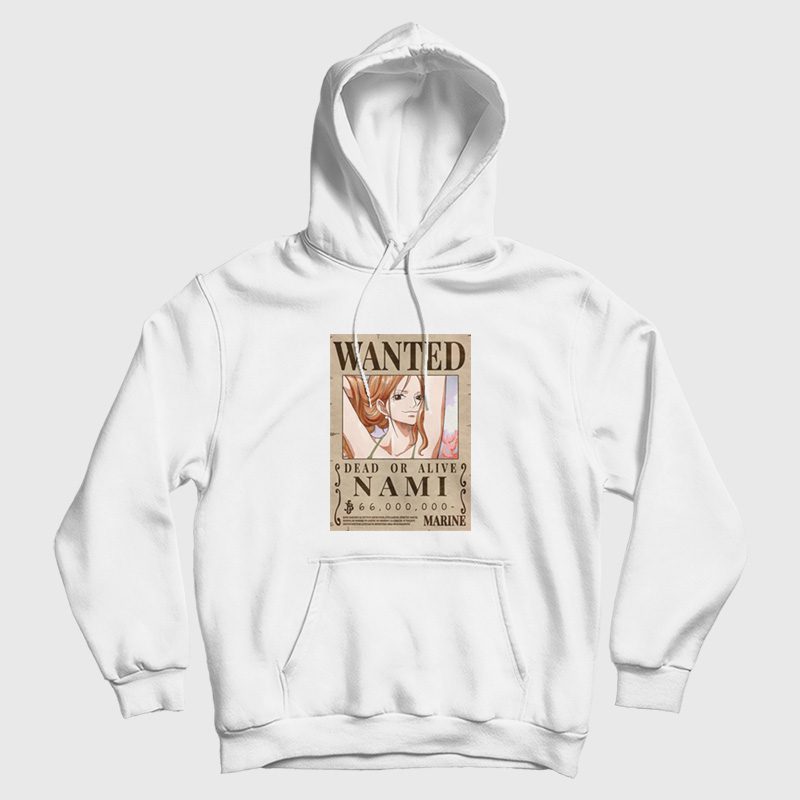 Nami Wanted Poster One Piece Hoodie Nami Wanted Poster One Piece Hoodie