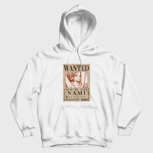 Nami Wanted Poster One Piece Hoodie Nami Wanted Poster One Piece Hoodie
