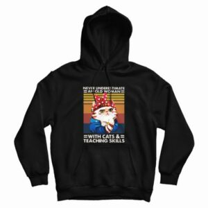 Never Underestimate An Old Woman Hoodie 4