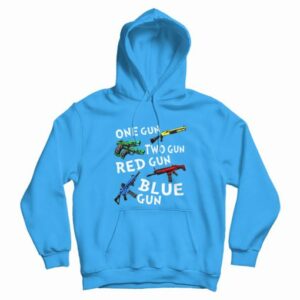 One Gun Two Gun Red Gun Blue Gun Hoodie 4