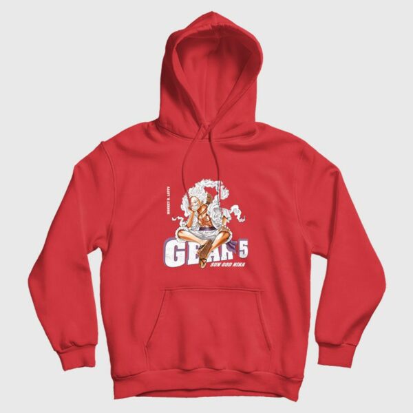 One Piece Monkey D Luffy Gear 5 Sun God Nika Hoodie