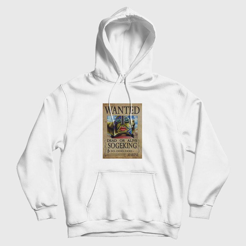 One Piece Sogeking Wanted Poster Hoodie One Piece Sogeking Wanted Poster Hoodie