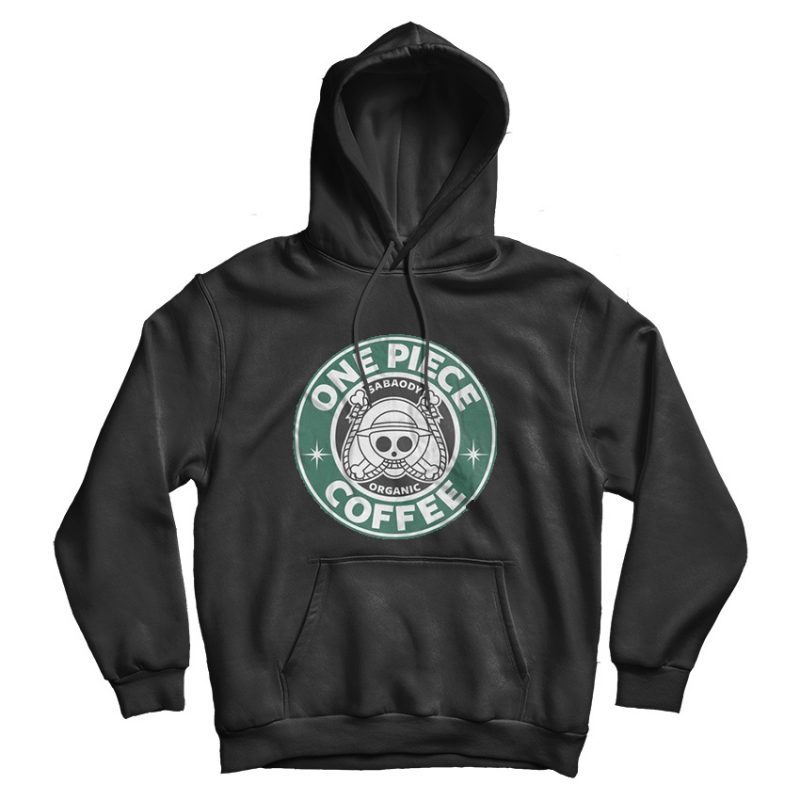One Piece Starbucks Parody Hoodie One Piece Starbucks Parody Hoodie