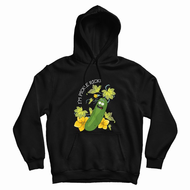 Pickle Rick Flower Hoodie Rick and Morty Pickle Rick Flower Hoodie Rick and Morty