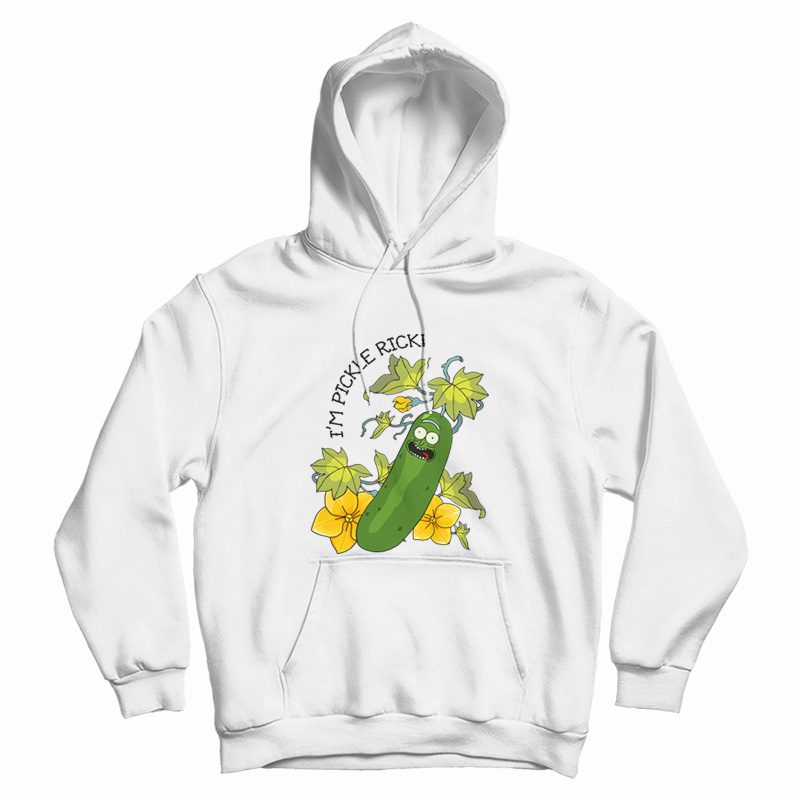 Pickle Rick Flower Hoodie Rick and Morty Pickle Rick Flower Hoodie Rick and Morty
