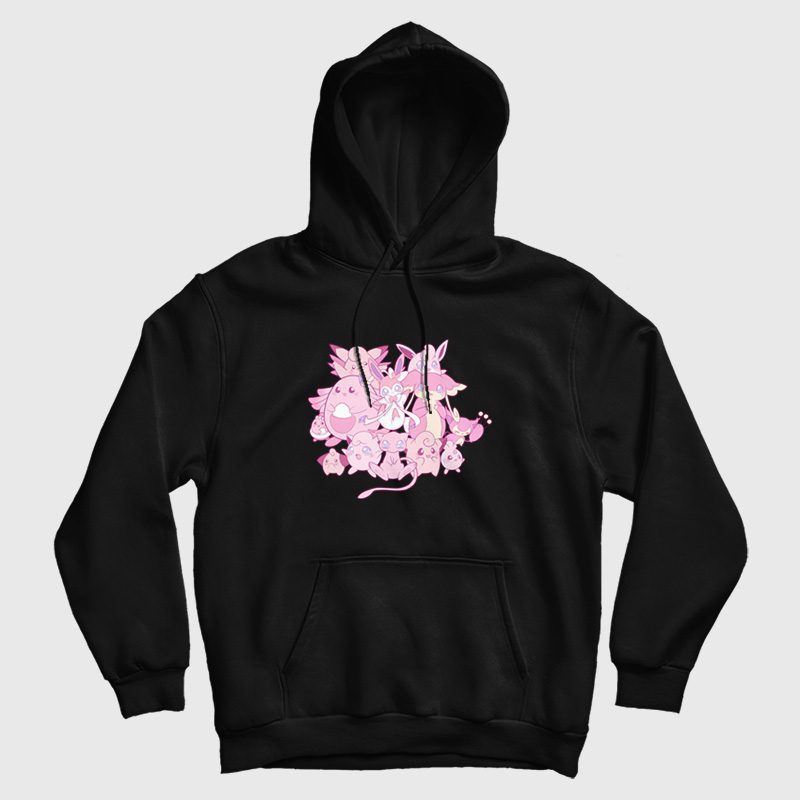 Pink Pokemon Hoodie Pink Pokemon Hoodie