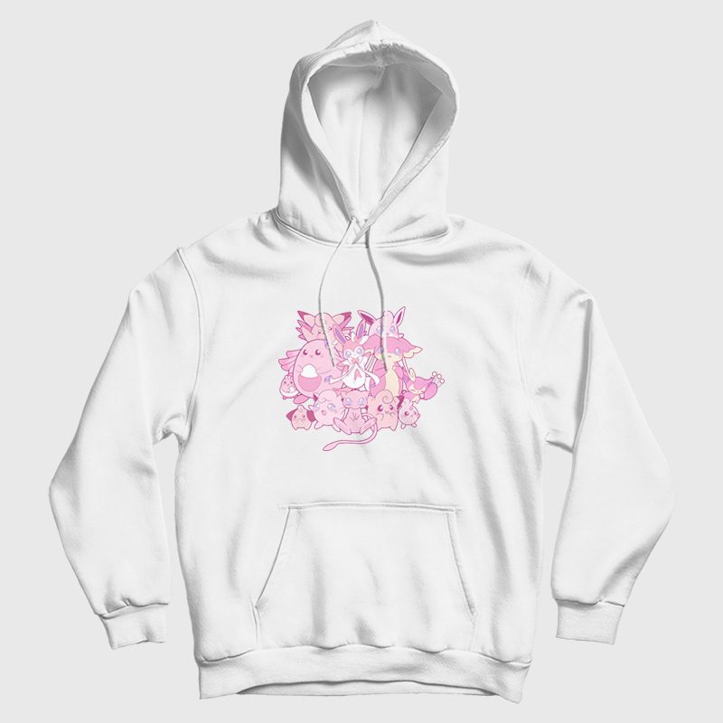 Pink Pokemon Hoodie Pink Pokemon Hoodie