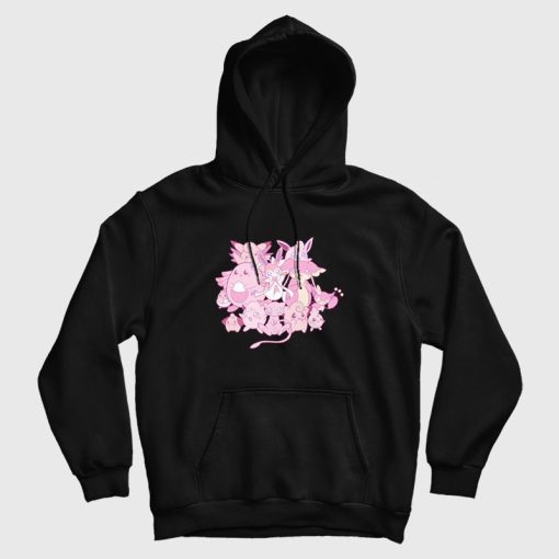 Pink Pokemon Hoodie Pink Pokemon Hoodie
