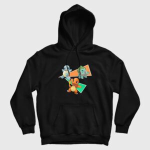 Pokemon Charmander Bulbasaur Squirtle Hoodie