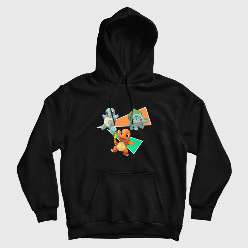 Pokemon Charmander Bulbasaur Squirtle Hoodie Pokemon Charmander Bulbasaur Squirtle Hoodie