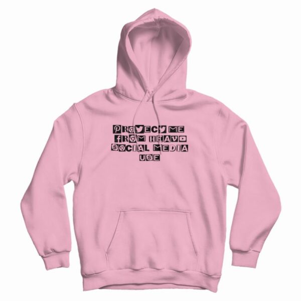 Protect Me From Heavy Social Media Use Graphic Hoodie
