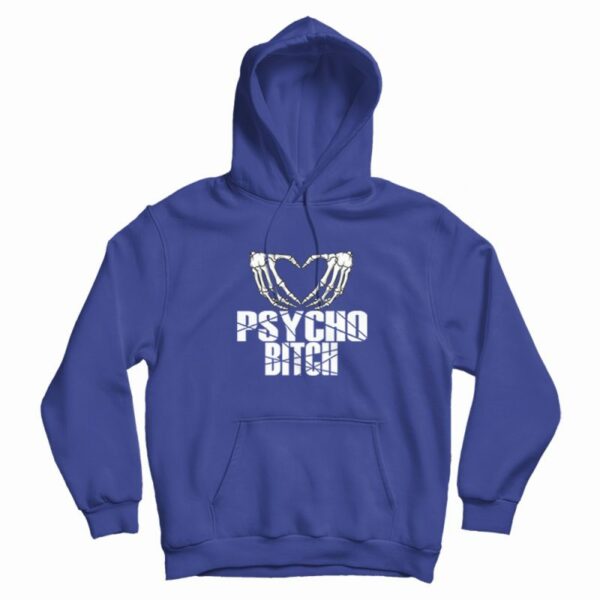 Psycho Bitch Skeleton Heart Classic Hoodie