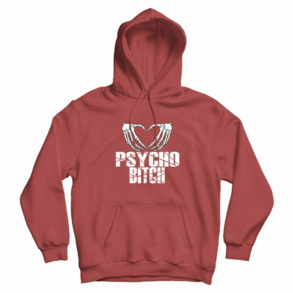 Psycho Bitch Skeleton Heart Classic Hoodie
