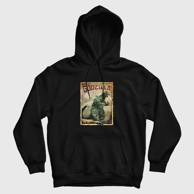 Retro Godzilla Classic Monster Hoodie Retro Godzilla Classic Monster Hoodie