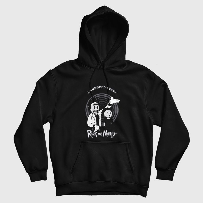Rick and Morty 1930s Cartoons Hoodie Rick and Morty 1930s Cartoons Hoodie