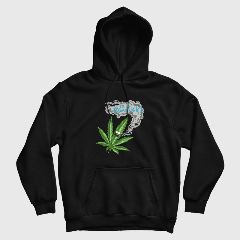Rick and Morty Cannabis I'm Reefer Rick Hoodie Rick and Morty Cannabis I'm Reefer Rick Hoodie