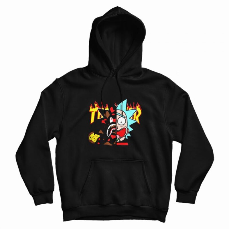 Rick and Morty Hip Hop Thrasher Vintage Hoodie Rick and Morty Hip Hop Thrasher Vintage Hoodie