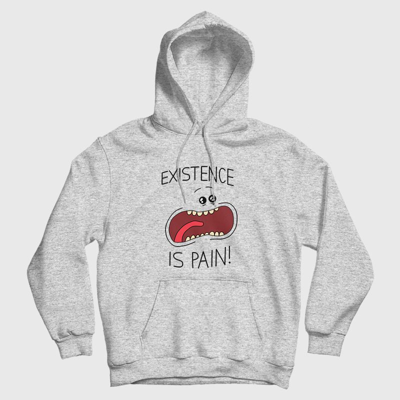 Rick and Morty Mr Meeseeks Existence Is Pain Hoodie Rick and Morty Mr Meeseeks Existence Is Pain Hoodie