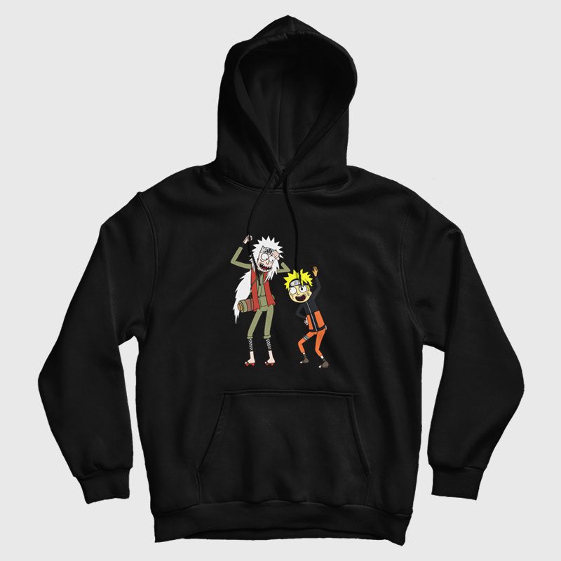 Rick and Morty Naruto and Jiraiya Hoodie Rick and Morty Naruto and Jiraiya Hoodie