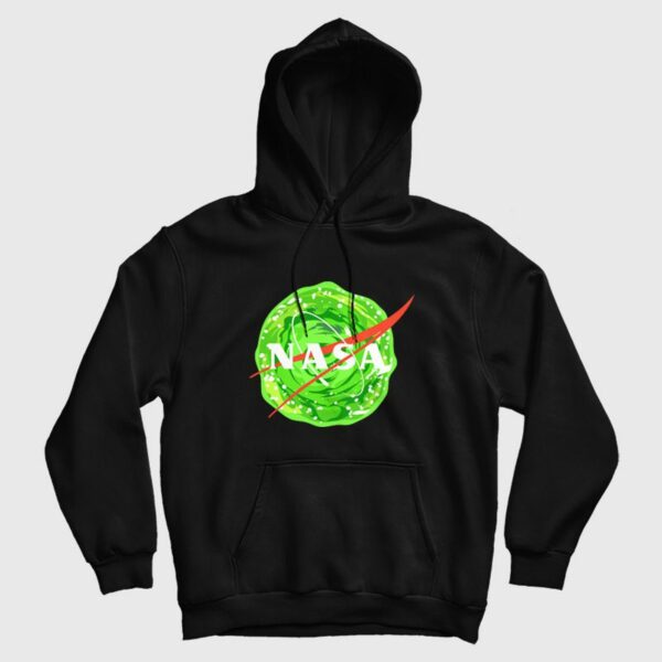 Rick and Morty Nasa Logo Portal Hoodie