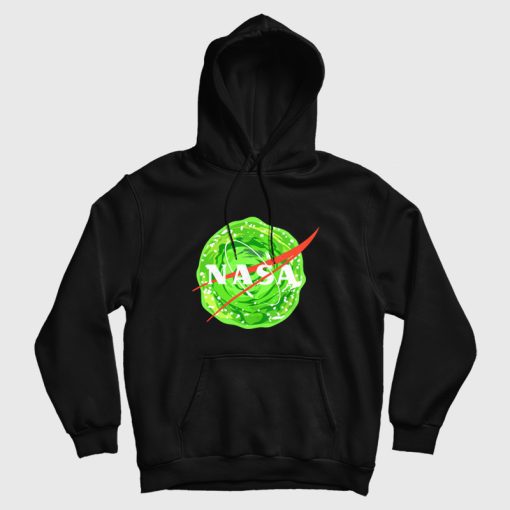Rick and Morty Nasa Logo Portal Hoodie Rick and Morty Nasa Logo Portal Hoodie