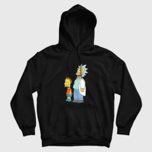 Rick and Morty Simpsons Style Hoodie