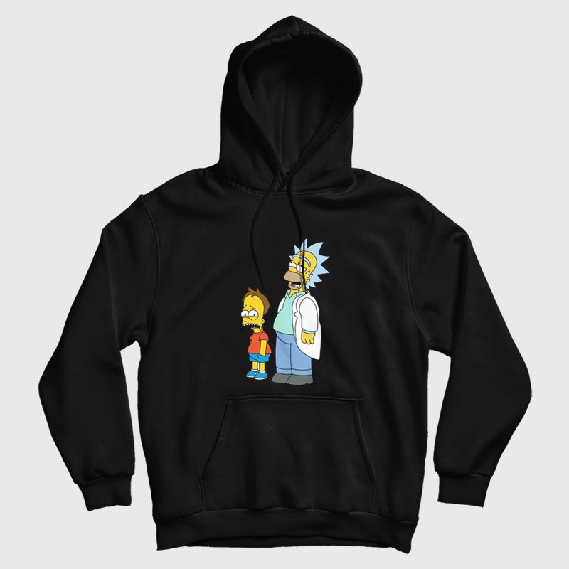 Rick and Morty Simpsons Style Hoodie Rick and Morty Simpsons Style Hoodie