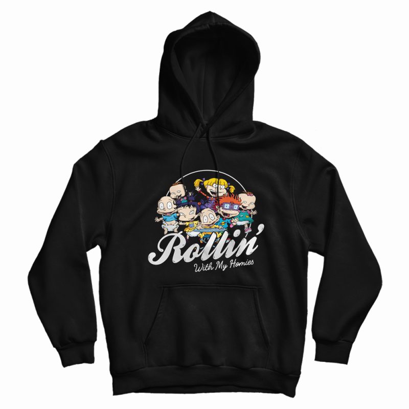 Rugrats Rollin With My Homies Baby Group Hoodie Rugrats Rollin With My Homies Baby Group Hoodie