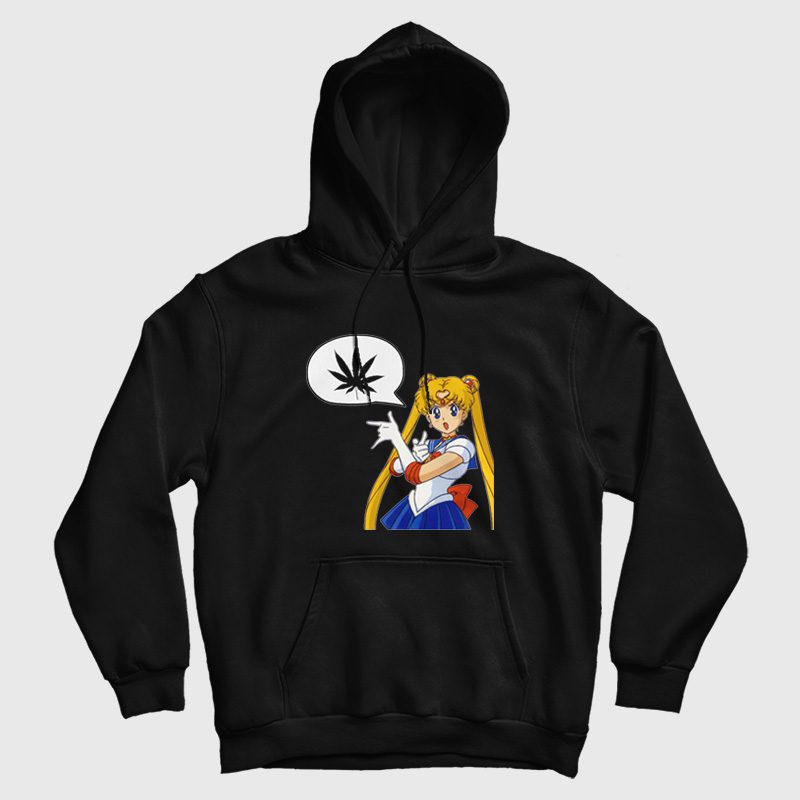 Sailor Moon Marijuana Hoodie Sailor Moon Marijuana Hoodie